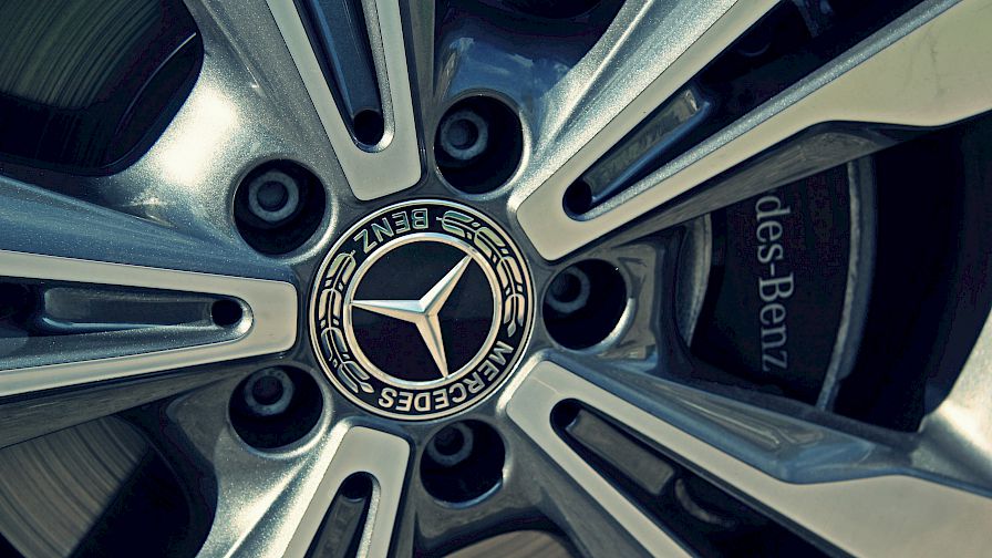 Luxury car with champagne